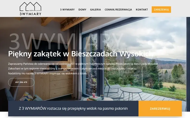 3wymiary website - other trades, built by Studio Arlek