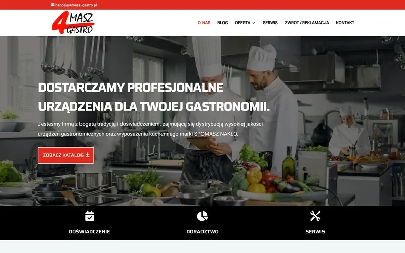 4masz-gastro website - hospitality, built by Studio Arlek