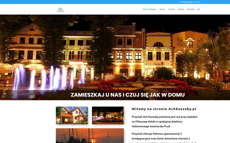 Achkaszuby website - tourism & accommodation, built by Studio Arlek