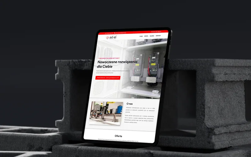 Ad-el website - manufacturing, built by Studio Arlek