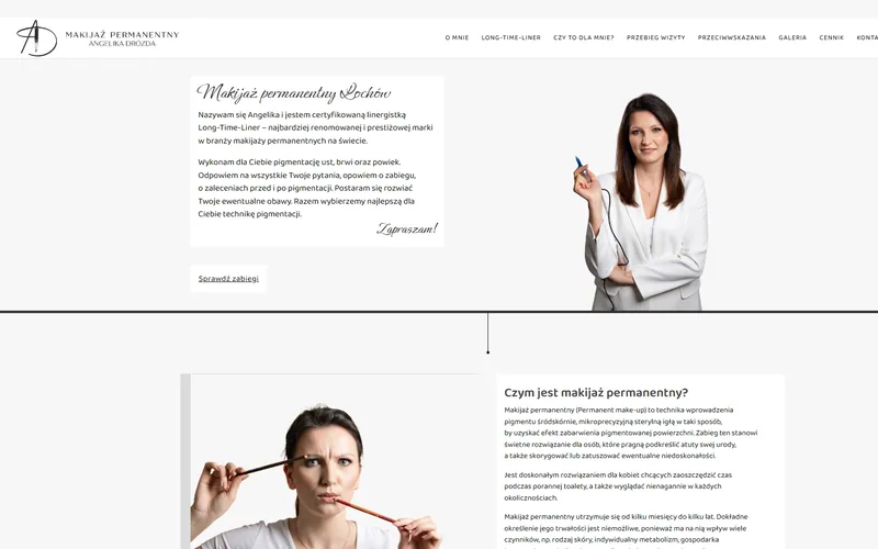 Angelikadrozda website - beauty & wellbeing, built by Studio Arlek