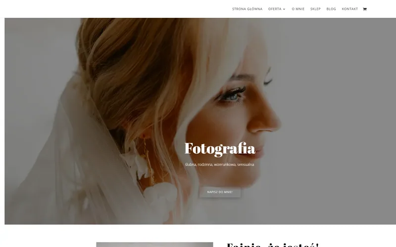 Aniastachelska website - photography, built by Studio Arlek