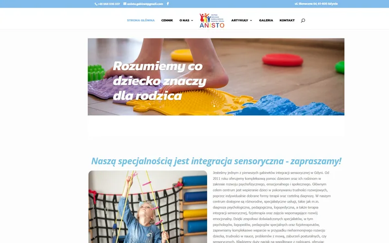 Anisto website - psychology & therapy, built by Studio Arlek
