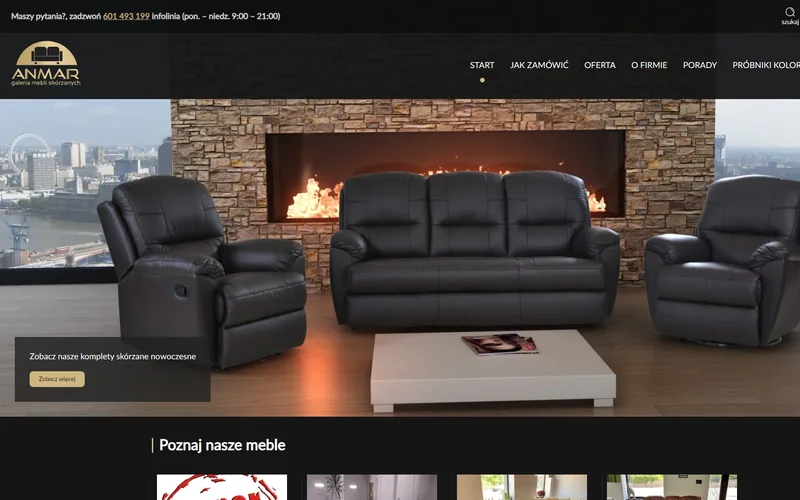 Anmarmeble website - furniture & joinery, built by Studio Arlek