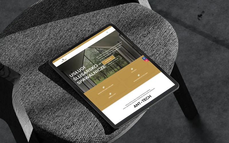 Ant-tech website - manufacturing, built by Studio Arlek
