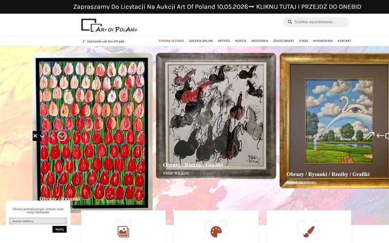 Artofpoland website - online retail, built by Studio Arlek