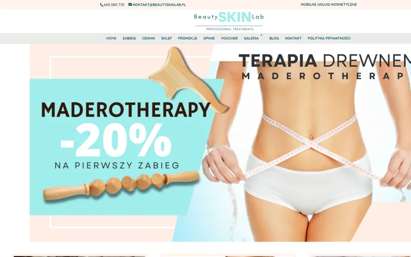 Beautyskinlab website - beauty & wellbeing, built by Studio Arlek