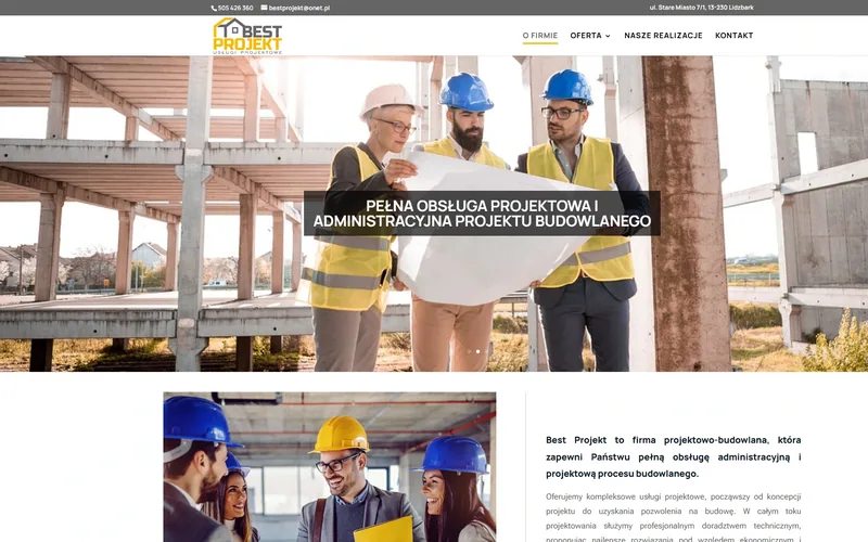 Best-projekt website - construction, built by Studio Arlek