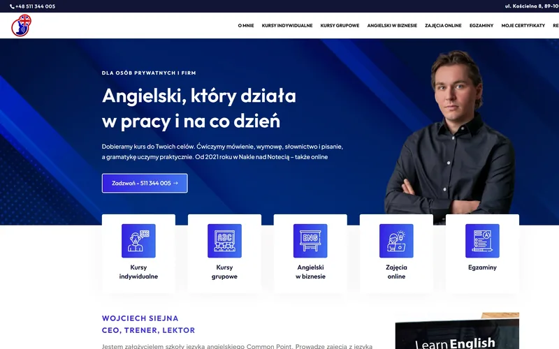Common-point website - education, built by Studio Arlek