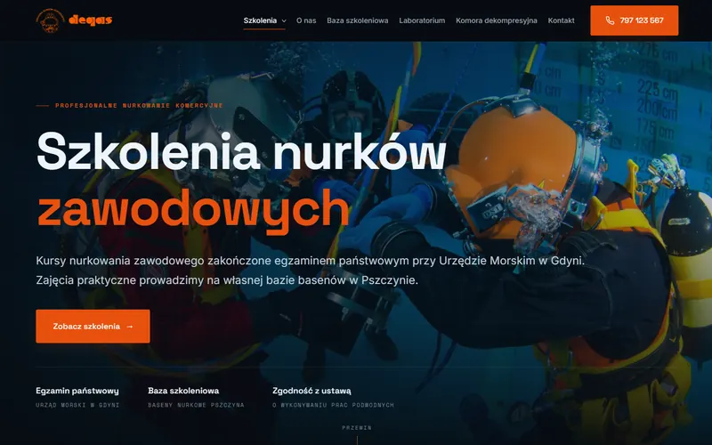 Degas website - education, built by Studio Arlek