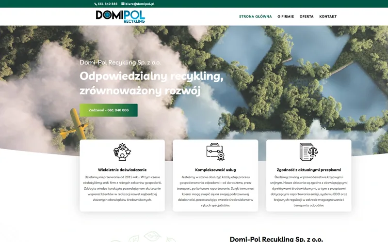 Domipol website - solar & energy, built by Studio Arlek