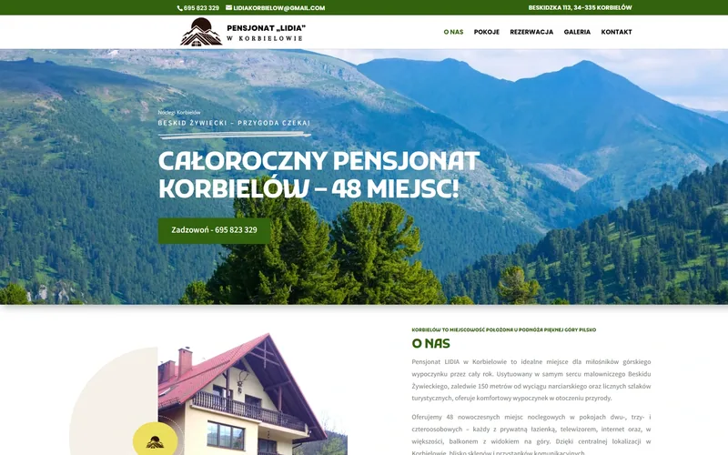Dwlidia website - tourism & accommodation, built by Studio Arlek