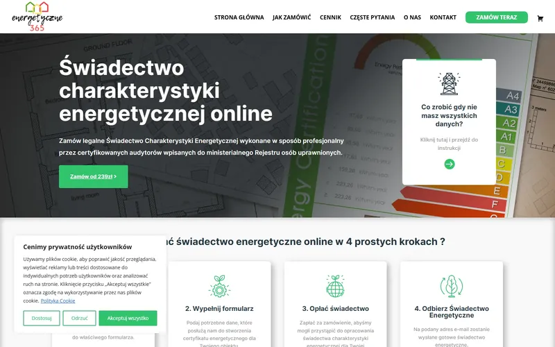Energetyczne365 website - solar & energy, built by Studio Arlek