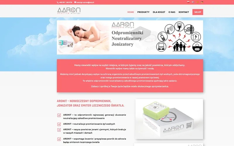 Energy-aaron website - other trades, built by Studio Arlek
