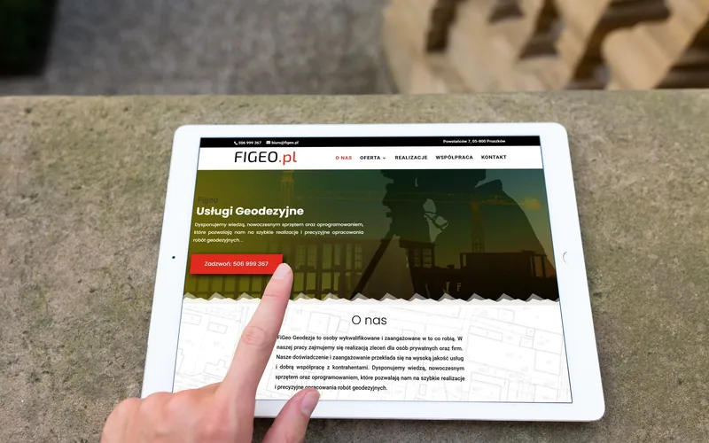 Figeo website - construction, built by Studio Arlek
