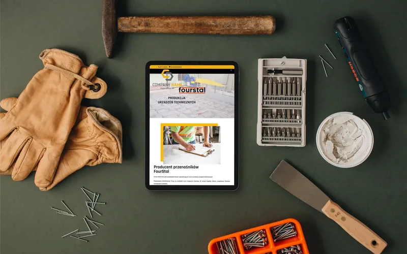 Fourstal website - manufacturing, built by Studio Arlek
