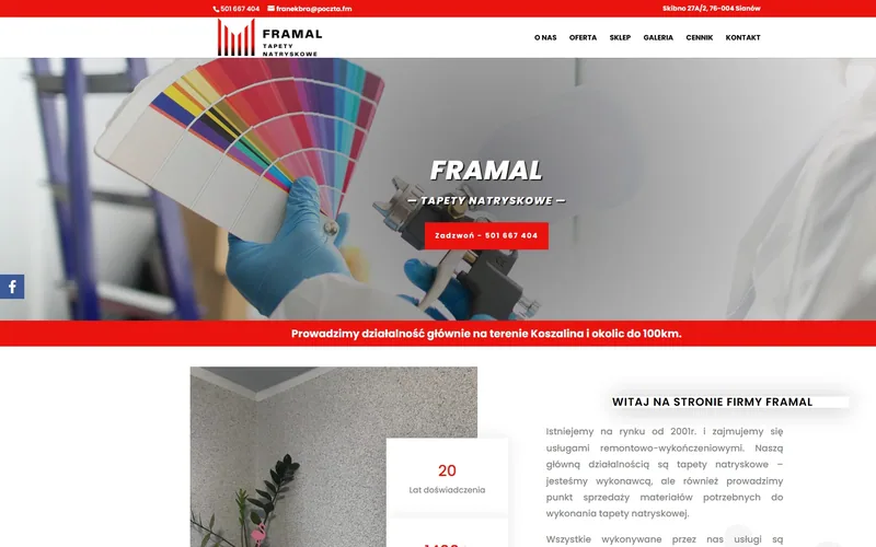 Framal website - home services, built by Studio Arlek