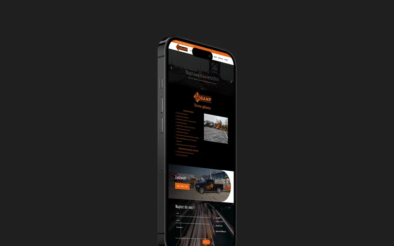 Gamp-spekania website - construction, built by Studio Arlek
