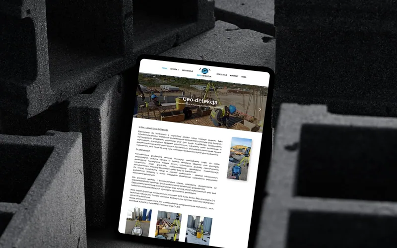 Geo-detekcja website - construction, built by Studio Arlek