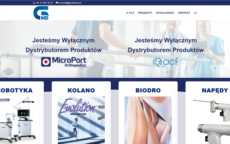 Globalmd website - medical & dental, built by Studio Arlek