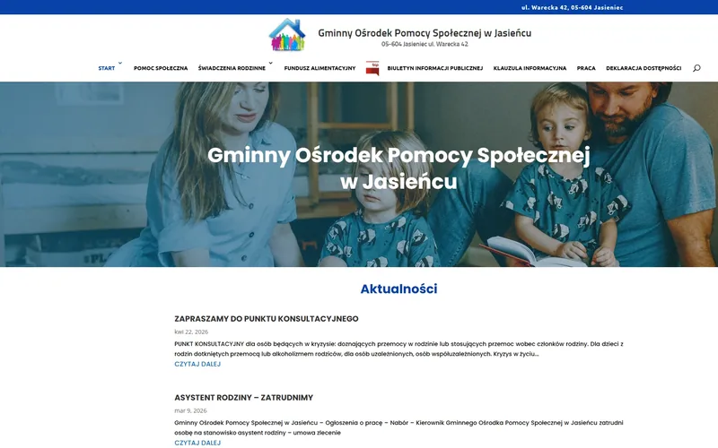 Gopsjasieniec website - professional services, built by Studio Arlek