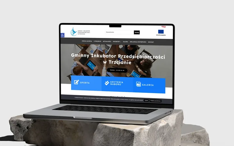 Inkubator-trzciana website - professional services, built by Studio Arlek