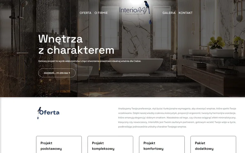 Interioraj website - furniture & joinery, built by Studio Arlek