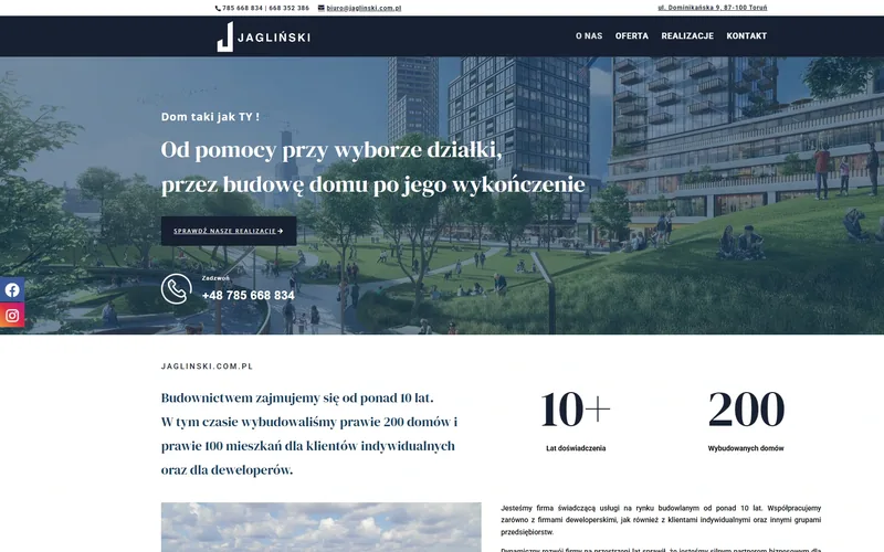 Jaglinski website - construction, built by Studio Arlek
