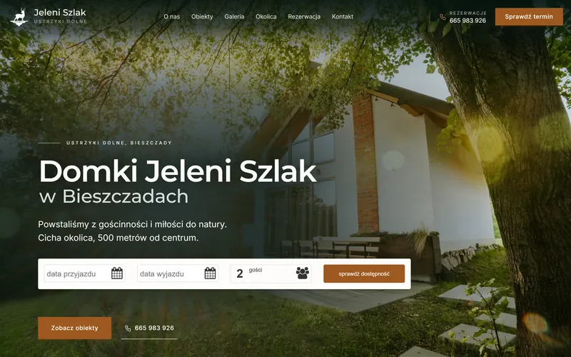 Jeleniszlak website - tourism & accommodation, built by Studio Arlek