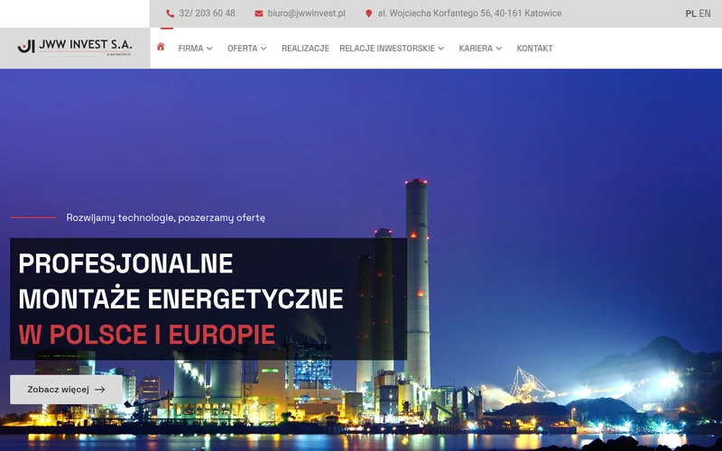 Jwwinvest website - solar & energy, built by Studio Arlek