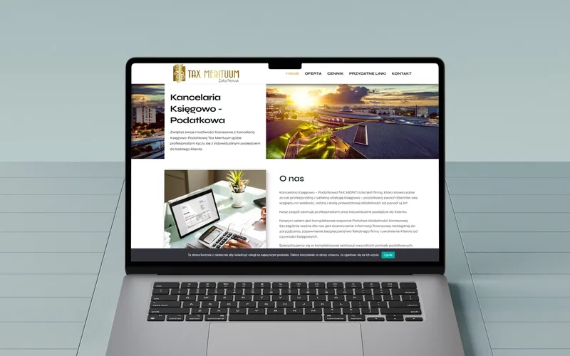Kancelaria-taxmerituum website - finance & accounting, built by Studio Arlek