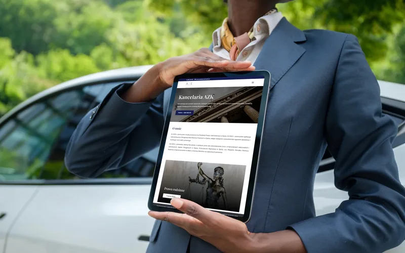 Kancelariaazk website - legal, built by Studio Arlek