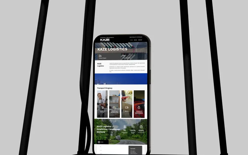Kazelogistics website - transport & logistics, built by Studio Arlek