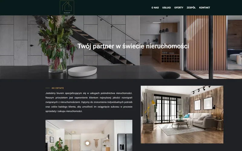 Kkestate website - hire & rental, built by Studio Arlek