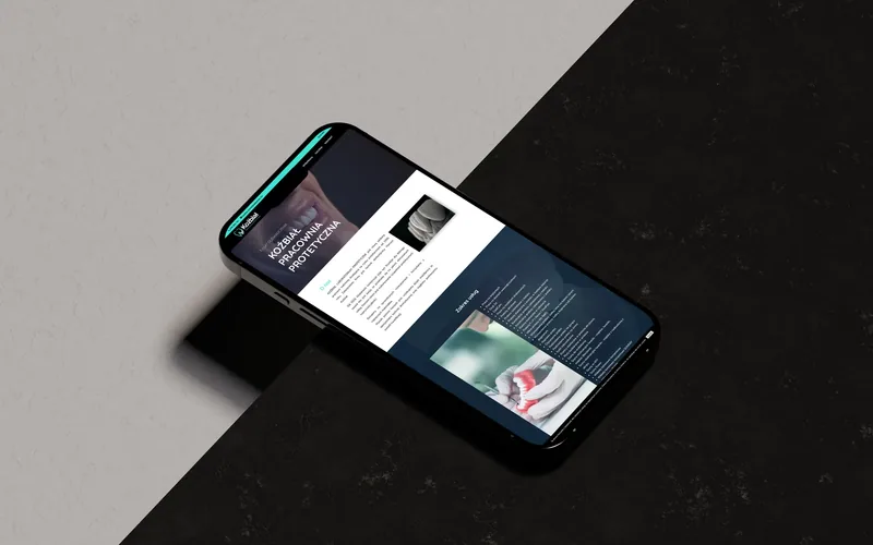 Kozbialprotetyka website - medical & dental, built by Studio Arlek
