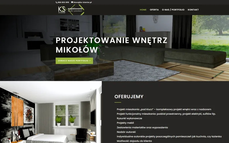 Ks-interior website - other trades, built by Studio Arlek