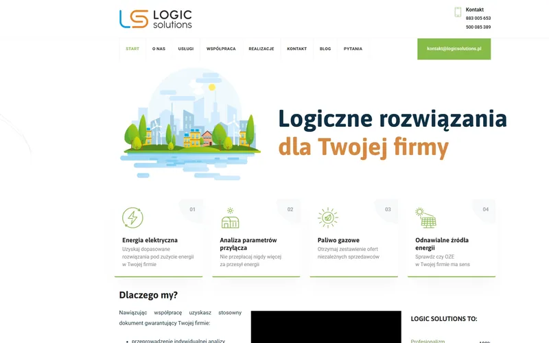 Logicsolutions website - solar & energy, built by Studio Arlek