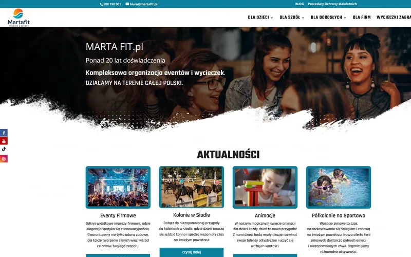 Martafit website - education, built by Studio Arlek