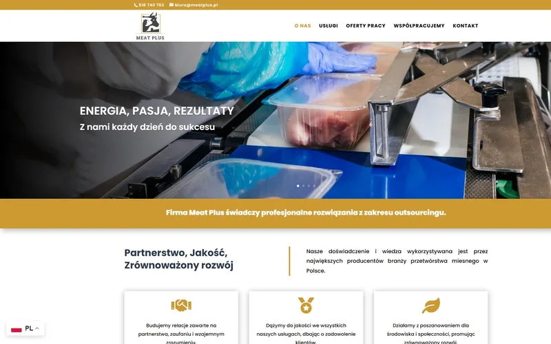 Meatplus website - recruitment, built by Studio Arlek