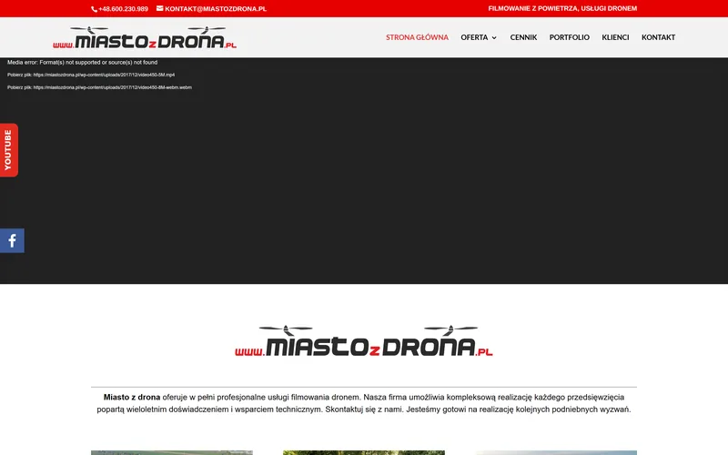 Miastozdrona website - photography, built by Studio Arlek