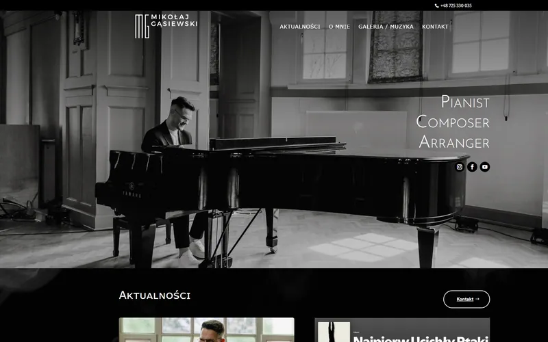 Mikolajgasiewski website - other trades, built by Studio Arlek