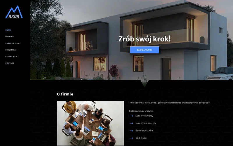 Mkrok website - construction, built by Studio Arlek