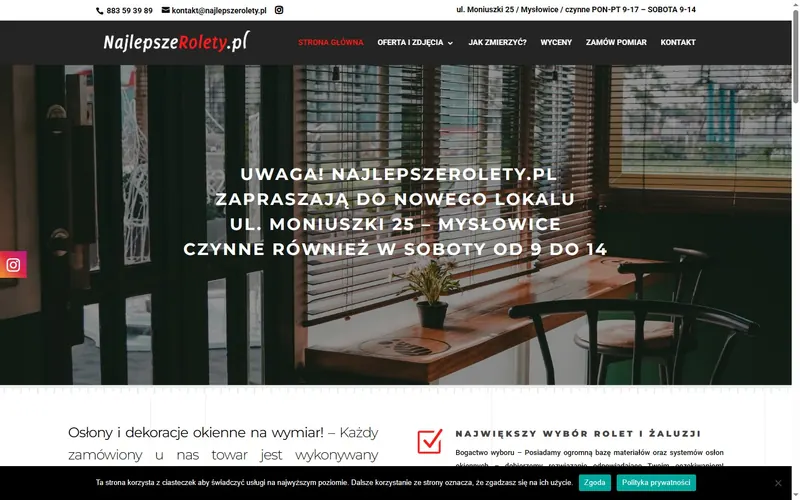 Najlepszerolety website - home services, built by Studio Arlek
