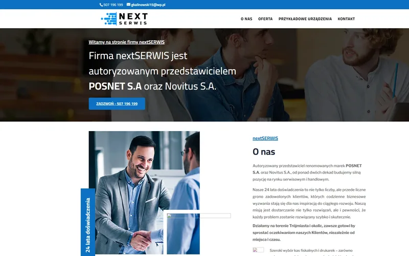 Next-serwis website - it & software, built by Studio Arlek