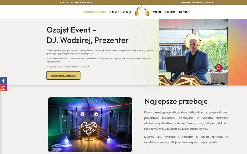 Ozajstevent website - photography, built by Studio Arlek