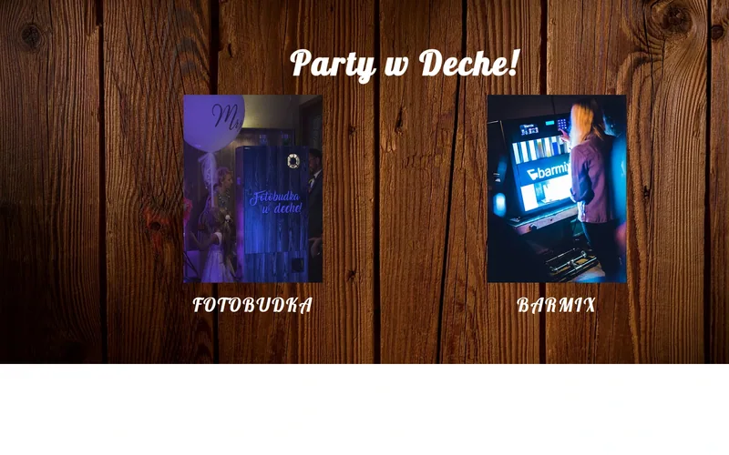Partywdeche website - marketing & print, built by Studio Arlek