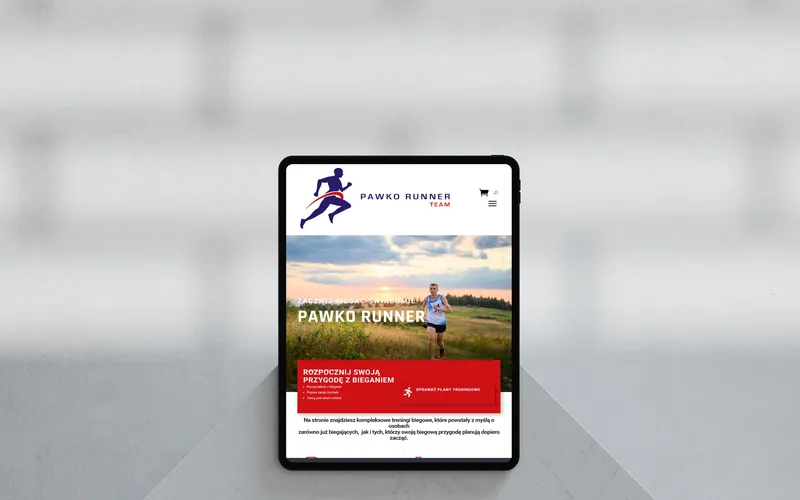 Pawkorunner website - fitness & sport, built by Studio Arlek