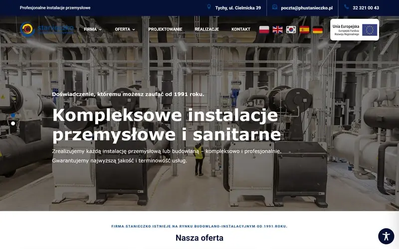Phustanieczko website - manufacturing, built by Studio Arlek