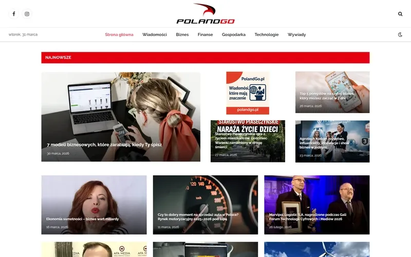 Polandgo website - other trades, built by Studio Arlek