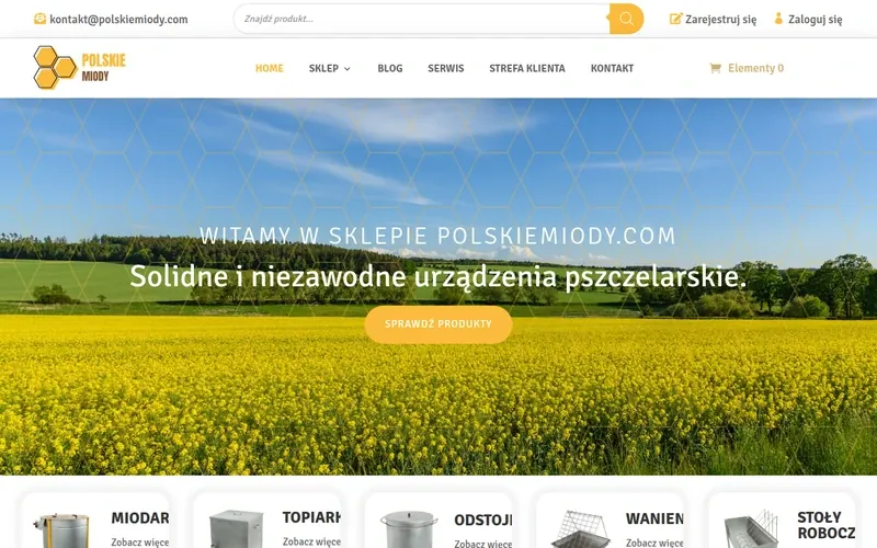 Polskiemiody website - landscaping & agriculture, built by Studio Arlek